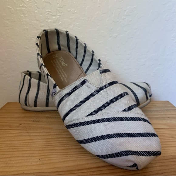 toms striped shoes